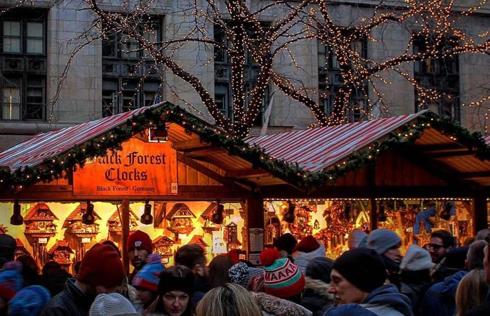Oui, il y a d’excellents marchés de Noël en dehors de l’Europe, comme le Christkindlmarket de Chicago