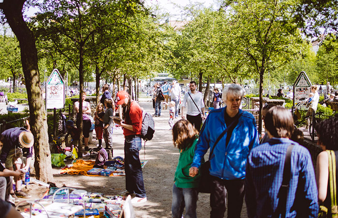 Le marché aux puces du Boxi, l’un des meilleurs endroits pour une session shopping à Berlin.