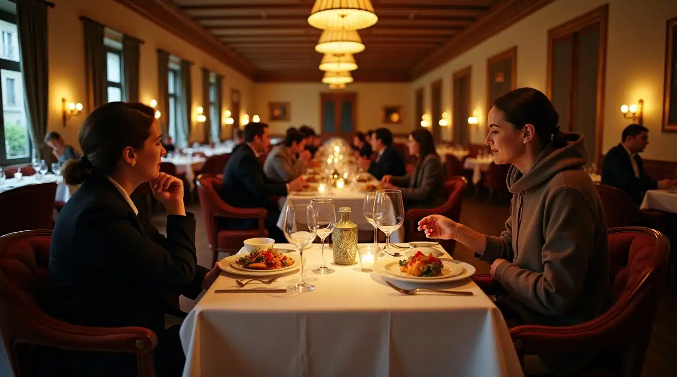 Dîner élégant au restaurant Temple & Chapon