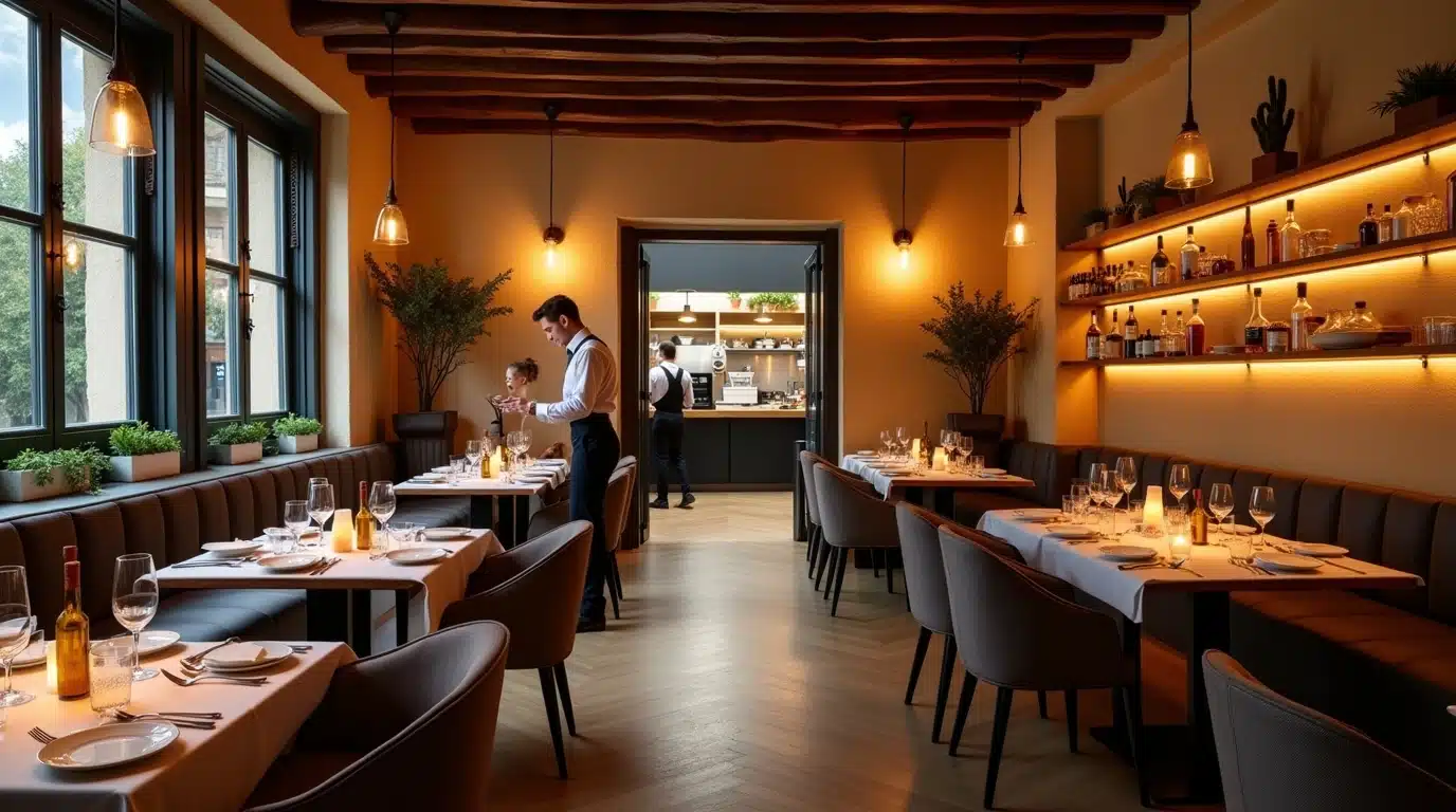 Ambiance conviviale du restaurant Ypséli